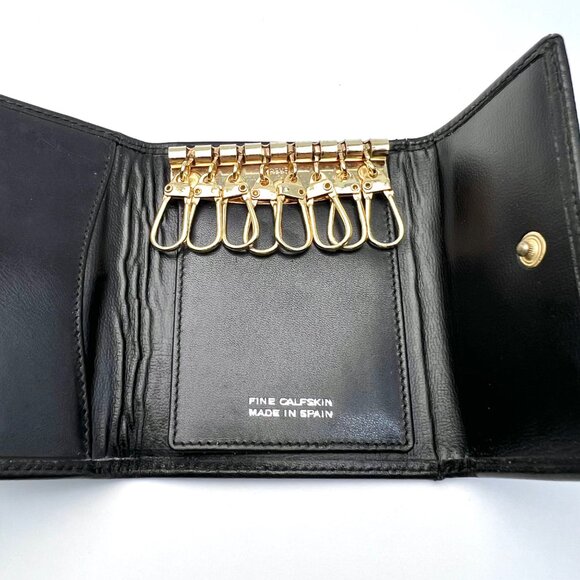 Vintage Christian Dior Calfskin Leather Key Holder Wallet Spain - Picture 6 of 12